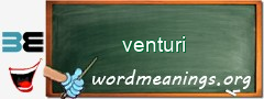 WordMeaning blackboard for venturi